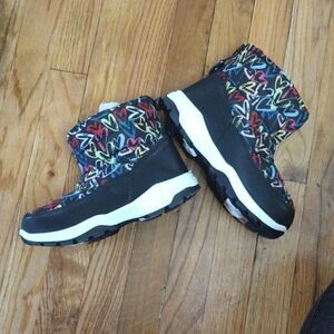 Portland Boot Company Girls Black Cozy Boots sz 4